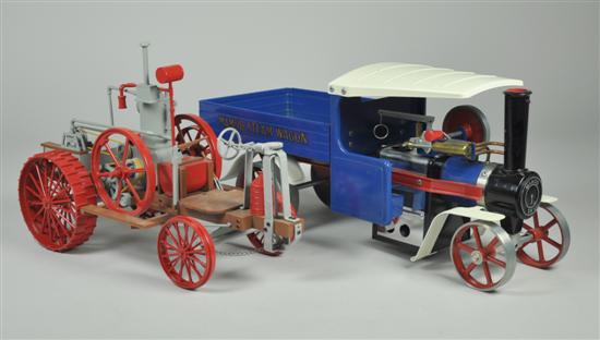 Appraisal: Mamod Pressed Lithographed Steel Steam Engine Truck Cast iron pressed