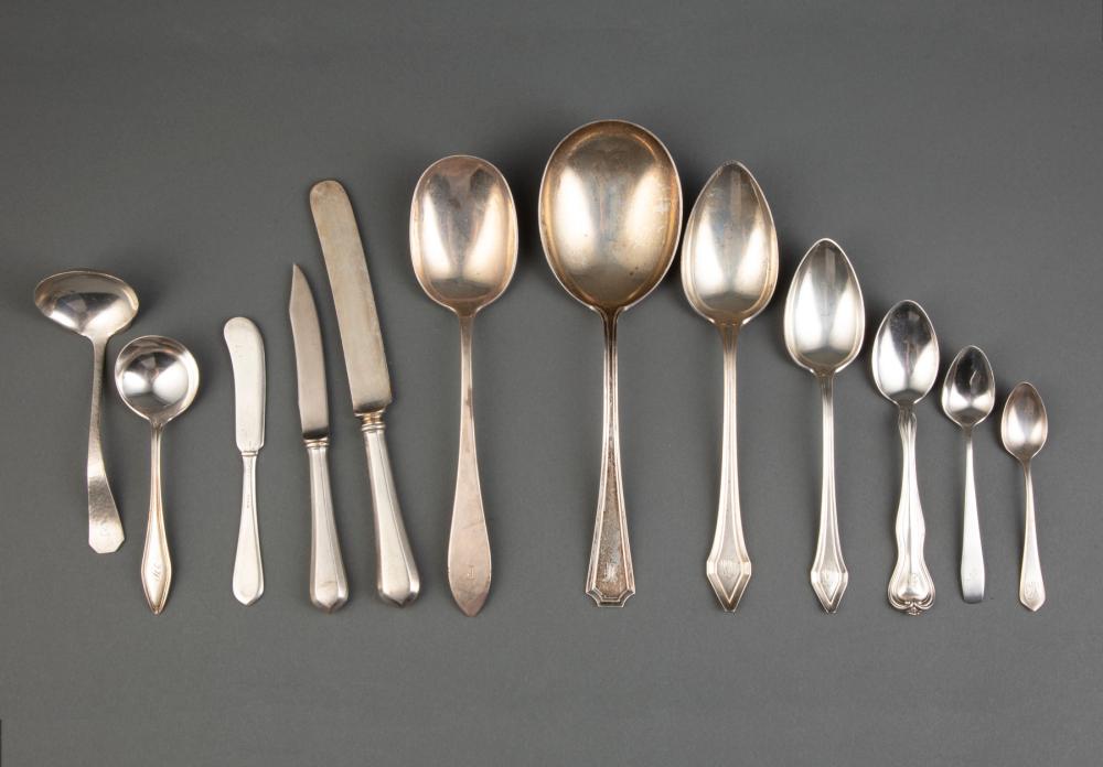 Appraisal: Group of American Colonial Revival Sterling Silver Flatware incl Gorham