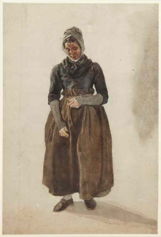 Appraisal: French School th century Study of a Peasant Woman ca