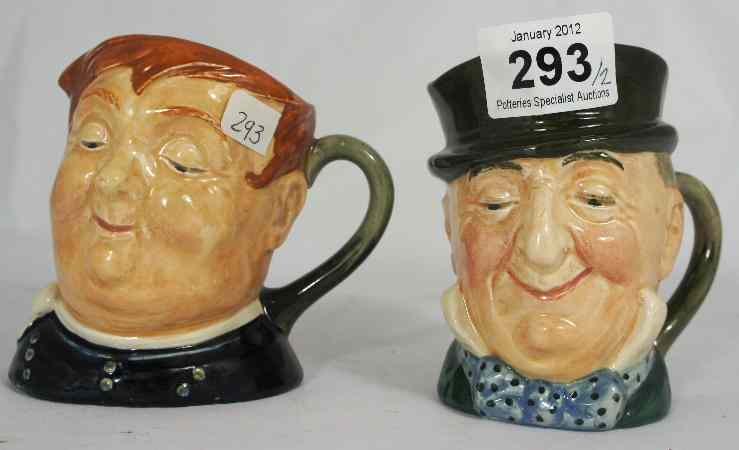 Appraisal: Royal Doulton Intermediate Sized Character Jugs Micawber D and Fat