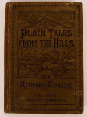 Appraisal: Kipling Rudyard Plain Tales from the Hills First Edition nd