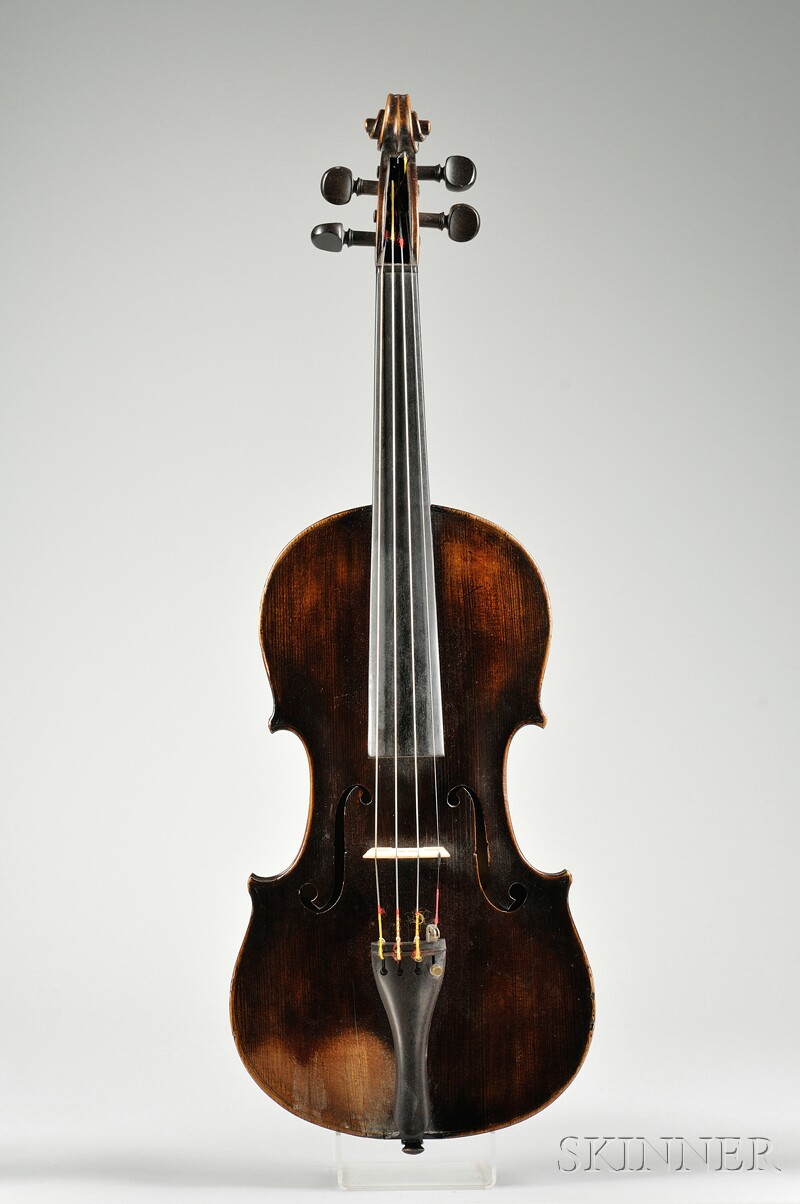 Appraisal: Mittenwald Violin c bearing the repair label of Treffle Gervais