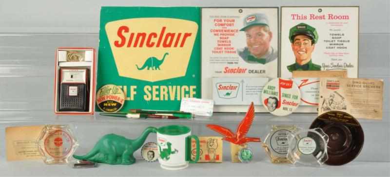 Appraisal: Lot of Sinclair Gas Advertising Pieces Description Includes an assortment