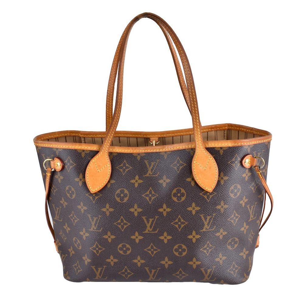 Appraisal: Louis Vuitton Brown Monogram Canvas Neverful PM Louis Vuitton Brown