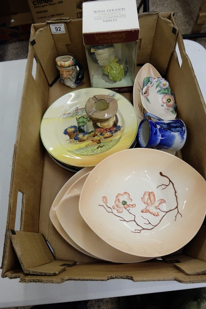 Appraisal: A collection of pottery to include Carltonware dishes Royal Doulton