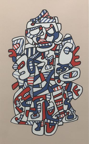 Appraisal: JEAN DUBUFFET FRENCH - x image size Le Vizir Webel