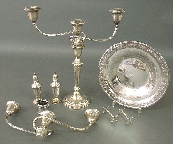 Appraisal: - Group of sterling silver and weighted sterling silver tableware