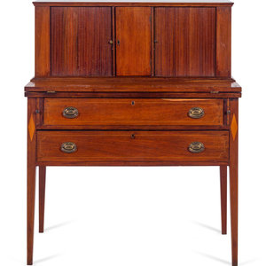 Appraisal: A Federal Mahogany Secretary Desk Early th Century Height x