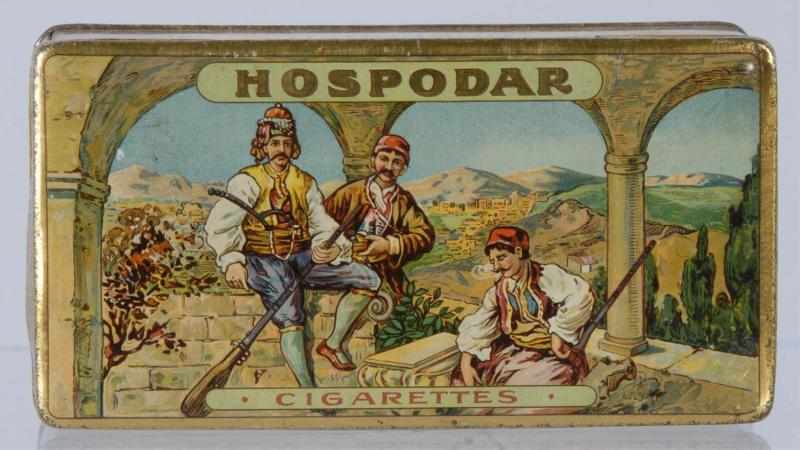 Appraisal: Hospodar Cigarettes Advertising Tin Description Very clean tin with great