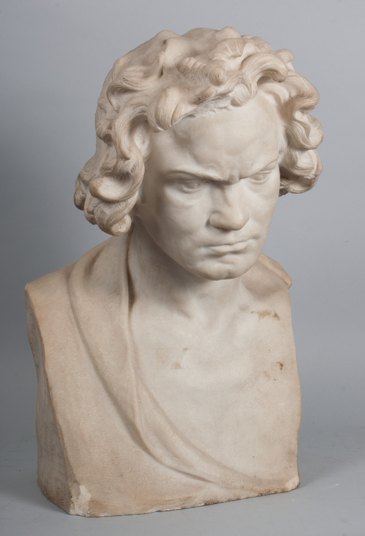 Appraisal: Offermann Marble bust of a Man fourth quarter- th century