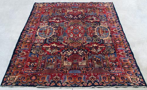 Appraisal: HAND WOVEN WOOL PERSIAN KOSHMAR CARPET Approx ' '' X