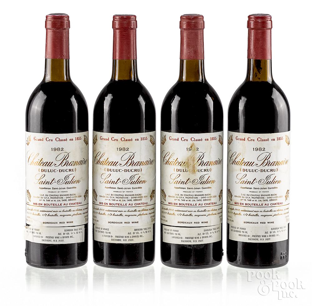 Appraisal: Four bottles of Chateau Branaire Ducru Exclusive on Bidsquare Four