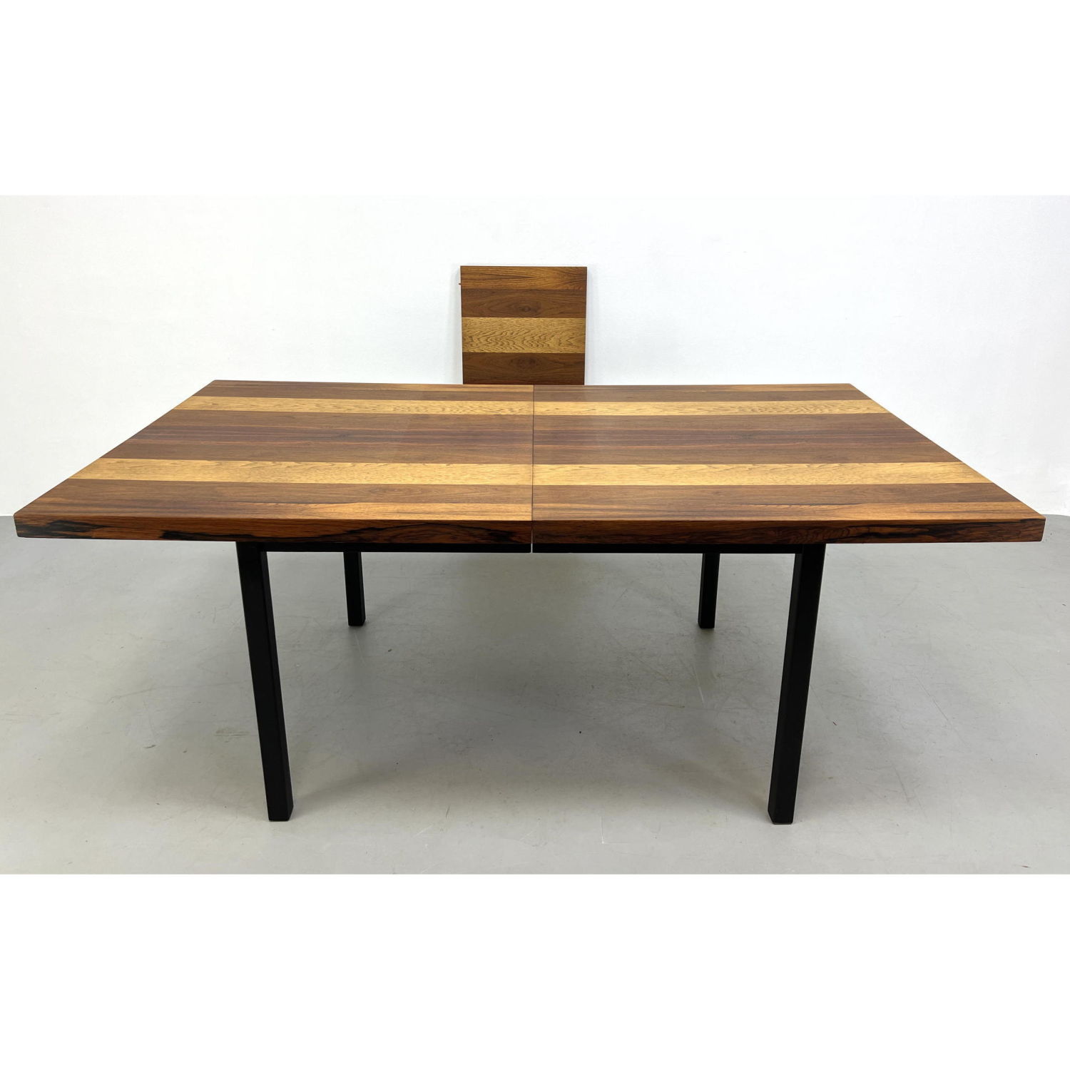 Appraisal: Milo Baughman for Directional dining table Rosewood walnut and ash