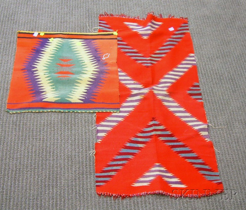 Appraisal: Two Native American Germantown Samplers lg by and lg wd