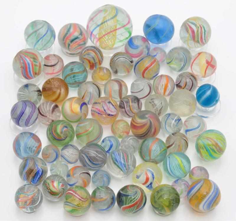 Appraisal: Lot of Assorted Swirl Marbles Description This lot includes various