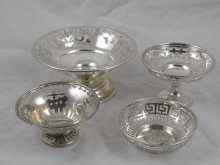 Appraisal: A pierced footed silver bon-bon dish hallmarked Edinburgh retailed by