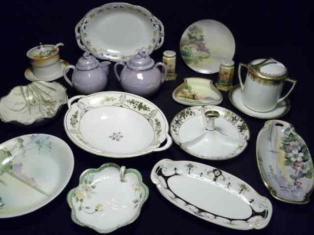 Appraisal: Assorted pieces of Nippon hand painted porcelain All marked on