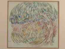 Appraisal: A Vorticist school watercolour indistinctly signed twice '' Boulenc ''