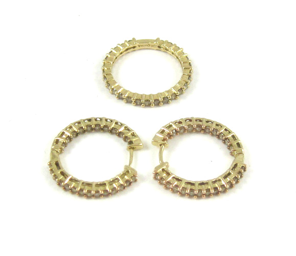 Appraisal: DIAMOND AND TEN KARAT GOLD RING AND EARRINGS SET including