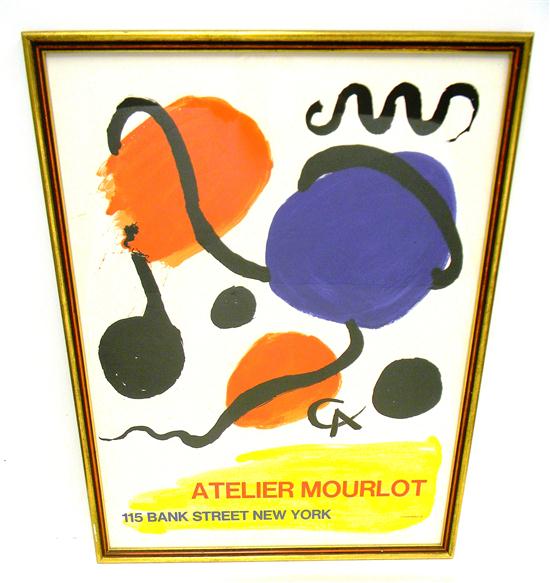 Appraisal: Alexander Calder American - ''Atelier Mourlot'' color poster abstract design