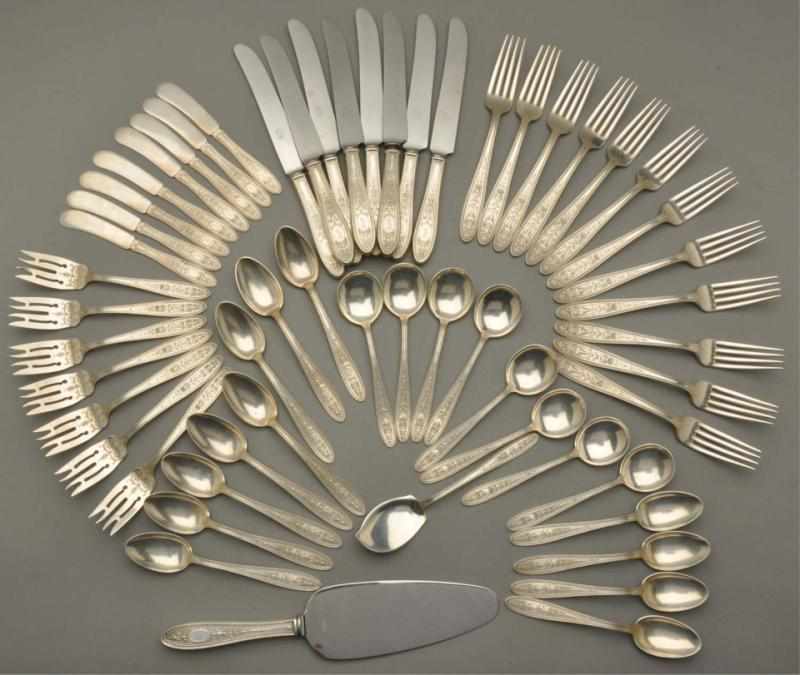 Appraisal: An American Silver Flatware Set International Wedgewood pattern initialed comprising