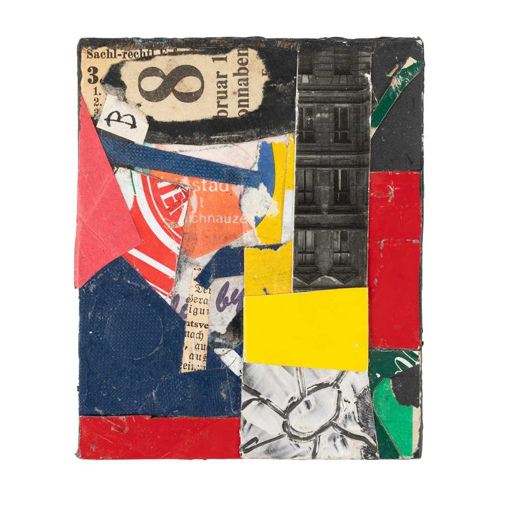 Appraisal: BRYAN INGHAM BRITISH - APRIL IN BERLIN CIRCA collage on