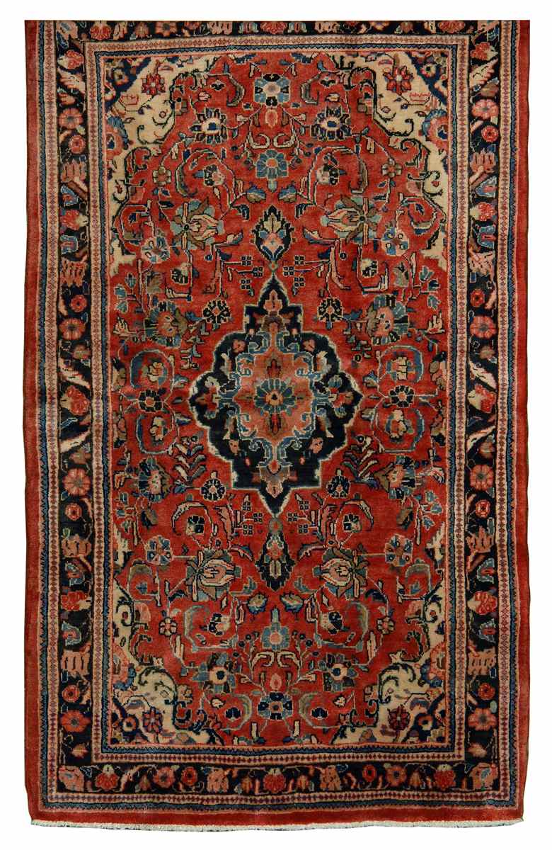 Appraisal: ORIENTAL RUG SAROUK MAHAL ' x ' Central medallion in