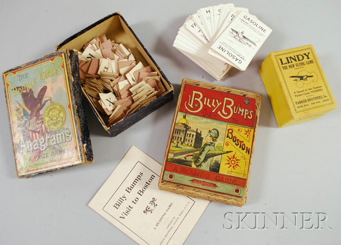 Appraisal: Three Games two Parker Brothers Lindy The New Flying Game