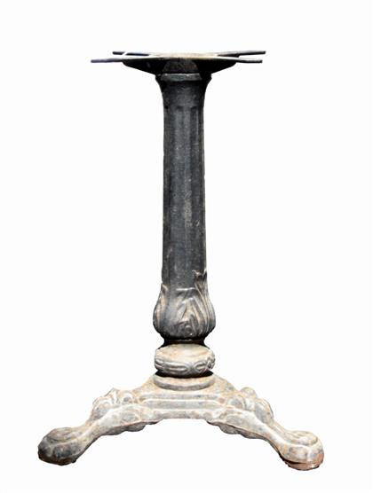 Appraisal: Pair of French cast iron bistro table bases early th