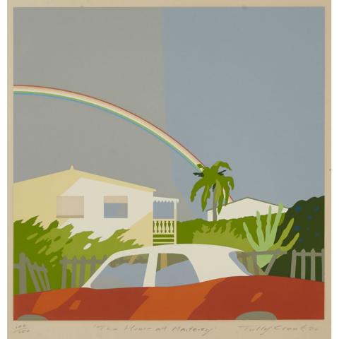 Appraisal: Tully Crook - THE HOUSE AT MONTEREY British Colour silkscreen