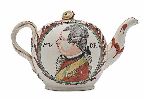 Appraisal: Prince William V Creamware Teapot English ca - a Leeds