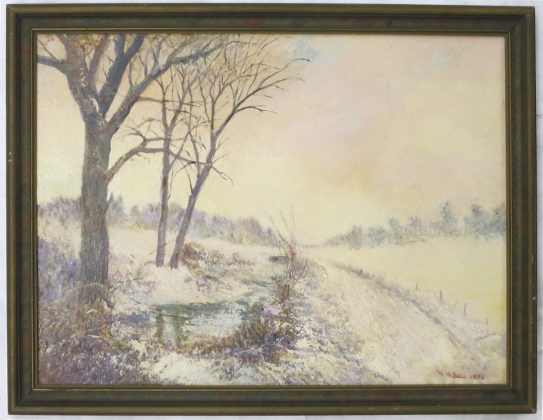 Appraisal: WALTER MAURICE BALL OIL ON CANVAS BOARD American th century