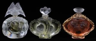 Appraisal: LALIQUE CRYSTAL PERFUMES PIECES LALIQUE CRYSTAL PERFUMES PIECES H -