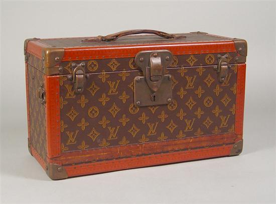 Appraisal: Vintage Louis Vuitton Hard Vanity Camera Case Label Bought from