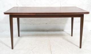 Appraisal: Rosewood Refractory Modernist Dining Table Bande Rosewood Refractory Modernist Dining