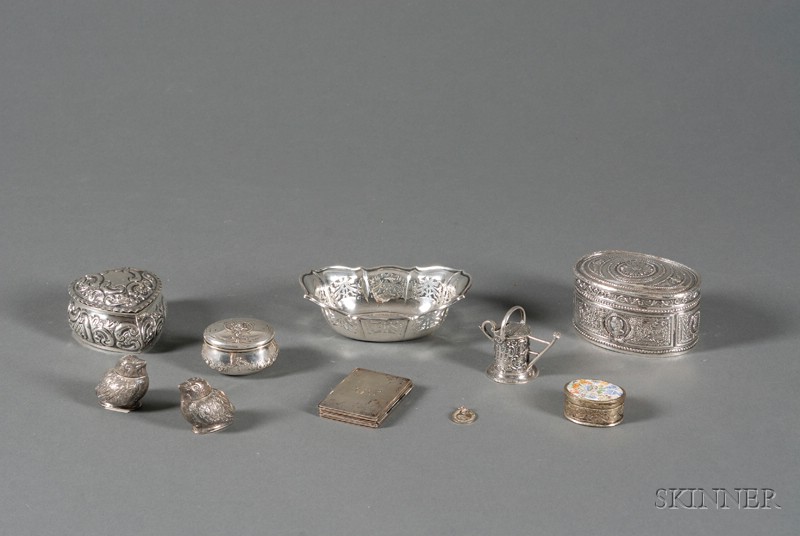 Appraisal: Group of Small Silver Articles mainly Continental most with English