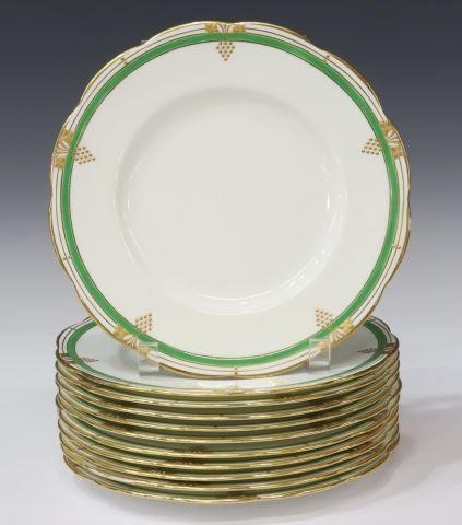 Appraisal: lot of England porcelain luncheon plates Minton's retailed by Spaulding's