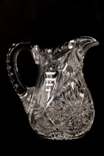 Appraisal: Libbey Cut Crystal Pitcher Libbey American - circa - A