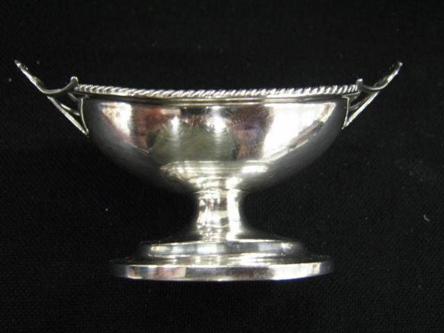 Appraisal: Wood Hughes Coin Silver -D Compote faces on ends oval