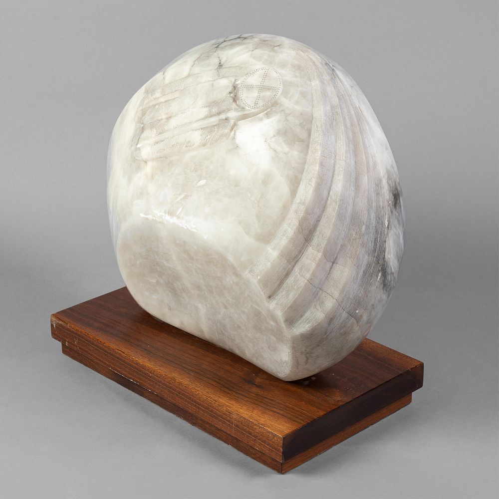 Appraisal: Bruce LaFountain Untitled Bruce LaFountain Chippewa b Untitled carved marble