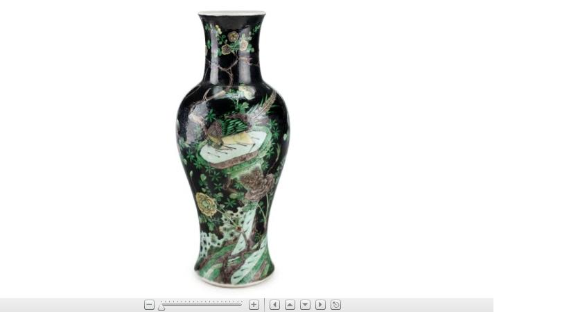 Appraisal: Large Chinese famille noire porcelain vase th th century