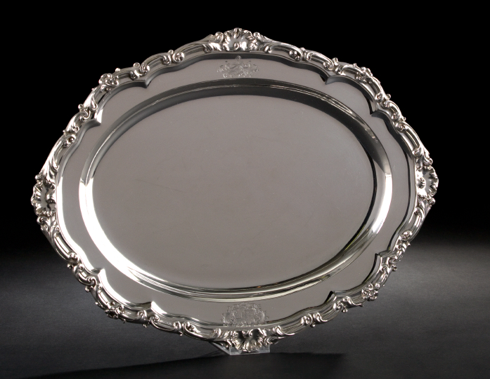 Appraisal: George IV Storr and Mortimer Sterling Silver Platter hallmarked London