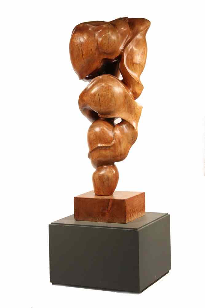 Appraisal: WOODEN SCULPTURE - 'Balance' by William Horace Muir ME -