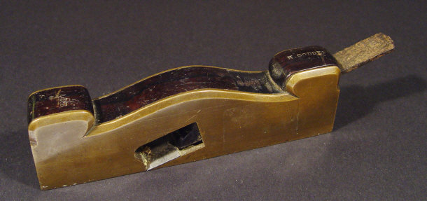 Appraisal: th Century H Godden brass and mahogany plane stamped manufacturers