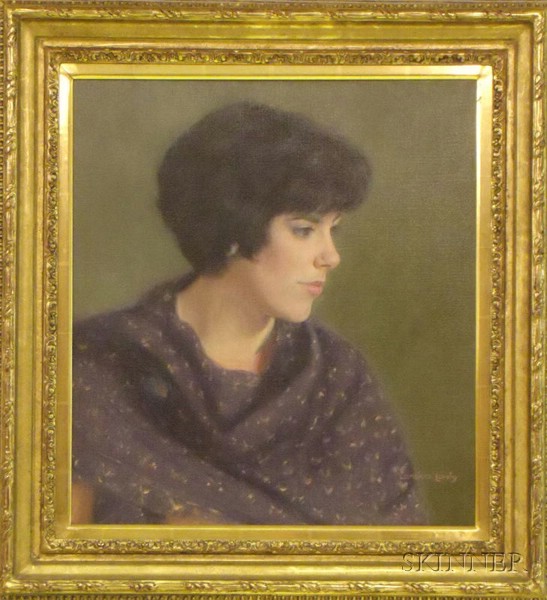 Appraisal: Framed Oil on Canvas Portrait of a Woman by Candace