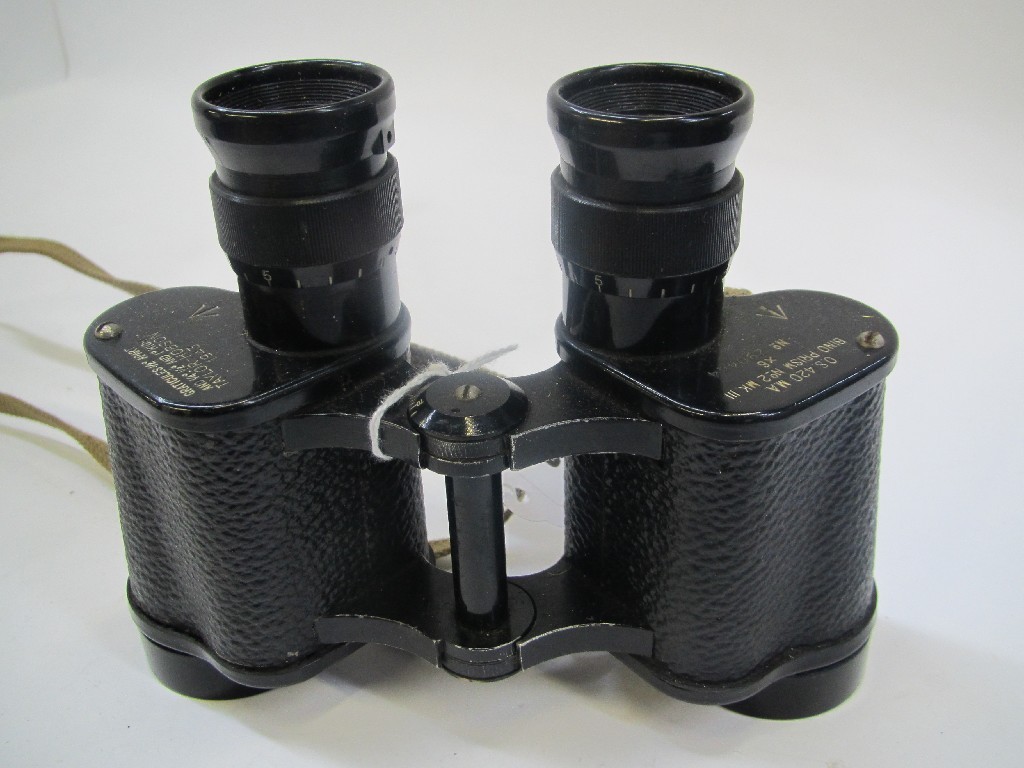 Appraisal: Pair of military issue binoculars in case