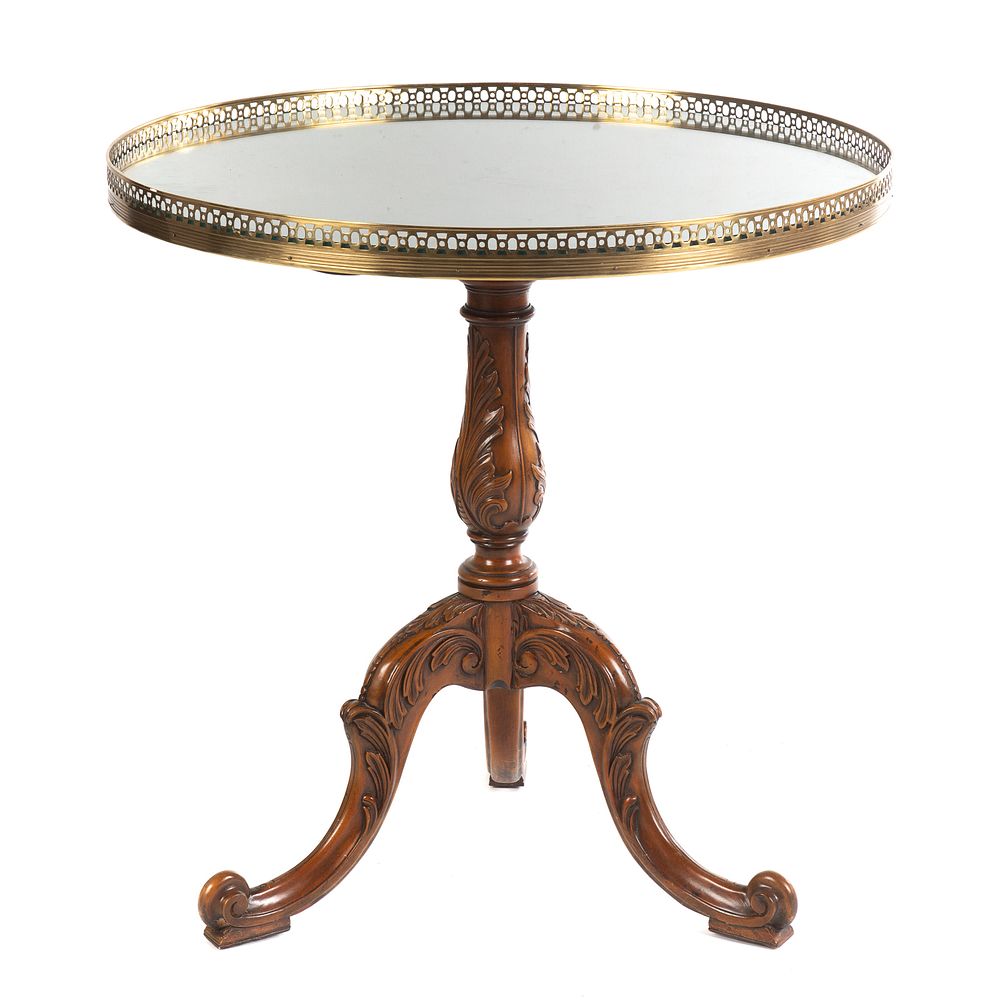 Appraisal: Maitland Smith Adam Style Center Table Satin wood top with