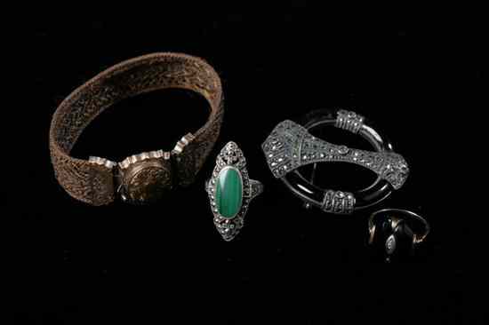 Appraisal: COLLECTION VICTORIAN AND OTHER JEWELRY Including a woven hair and