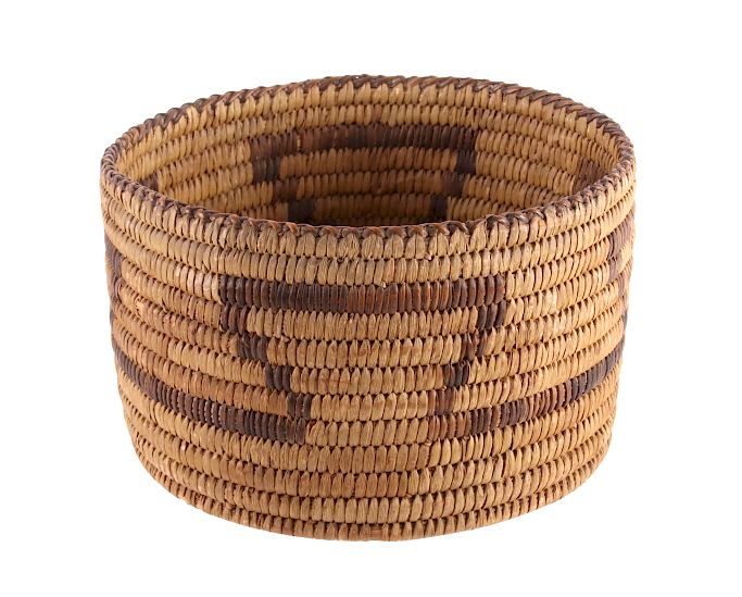 Appraisal: Pima Native American Indian Hand Woven Basket This is a