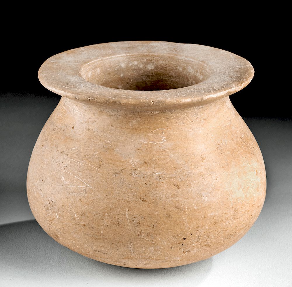 Appraisal: Beautiful Bactrian Stone Jar Originally Listed At Ancient Central Asia